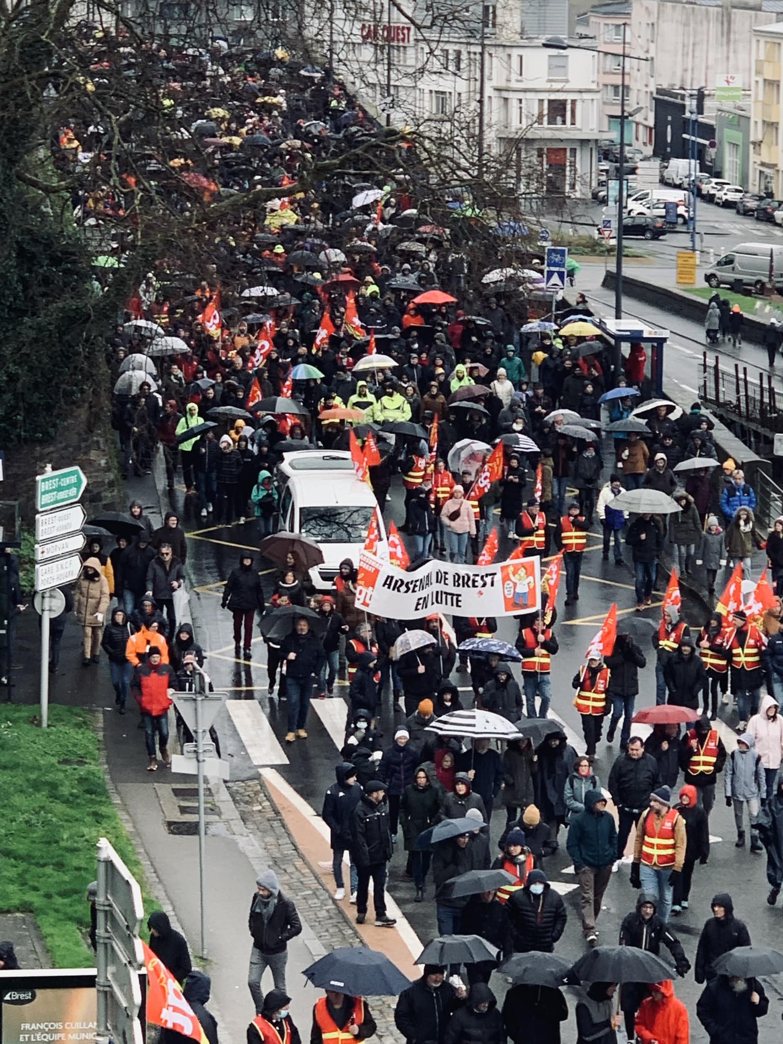 19 janvier 2023 20 000 manifestants contre la réforme des retraites à