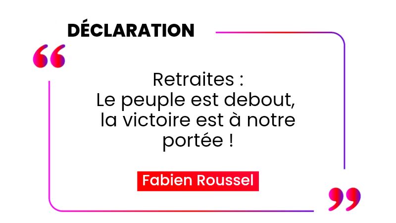 Retraites Le Peuple Est Debout La Victoire Est Notre Port E