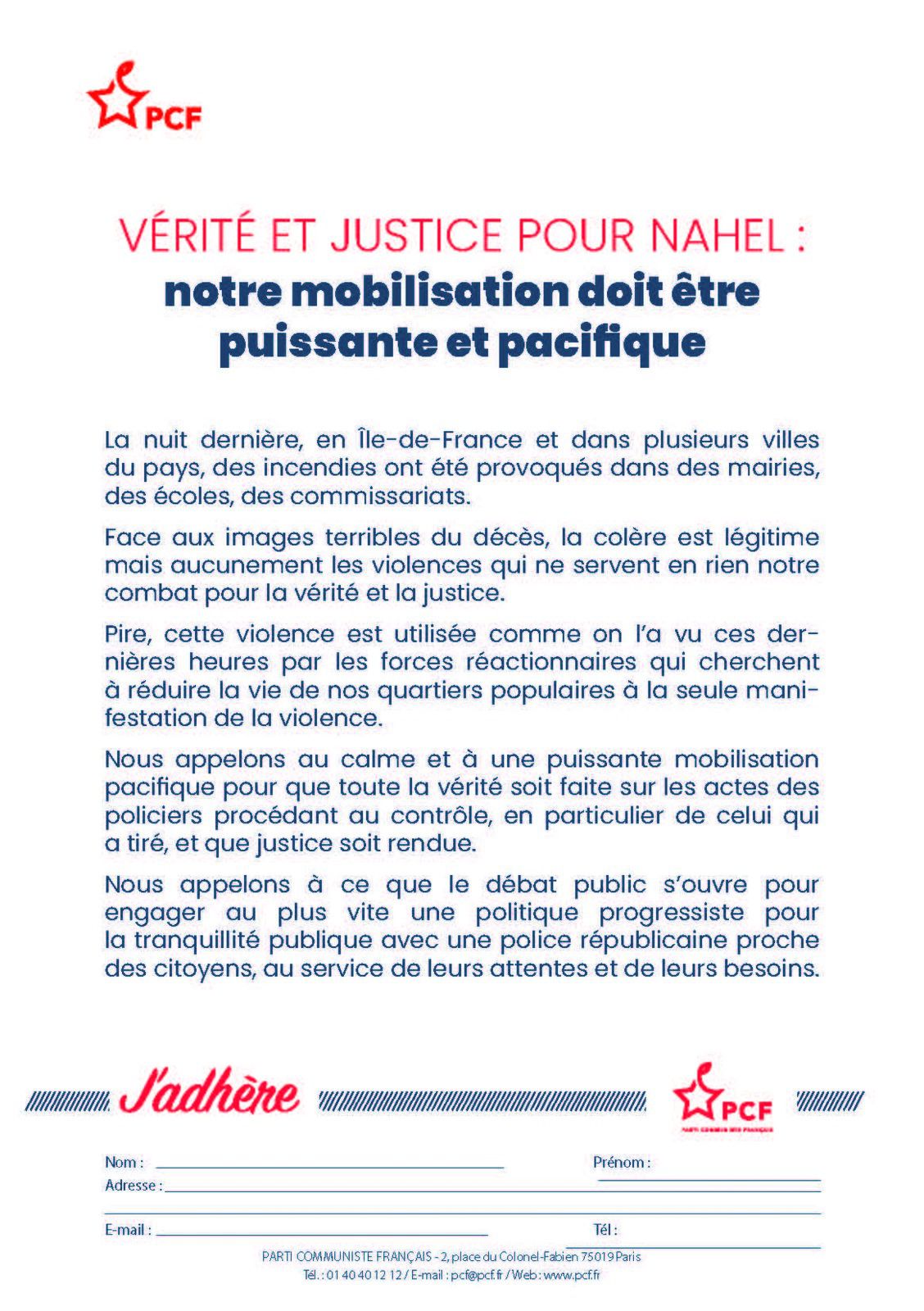 Vérité et justice pour Aboubacar